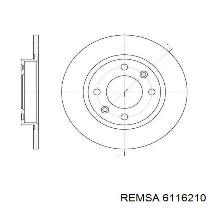 Купити 6116210 Remsa Ротор гальмівний