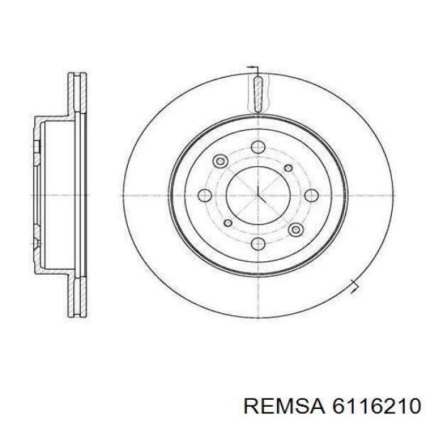 Купити 6116210 Remsa Ротор гальмівний