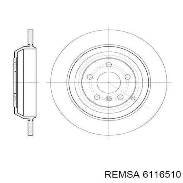 6116510 Remsa Гальмо дискове переднє