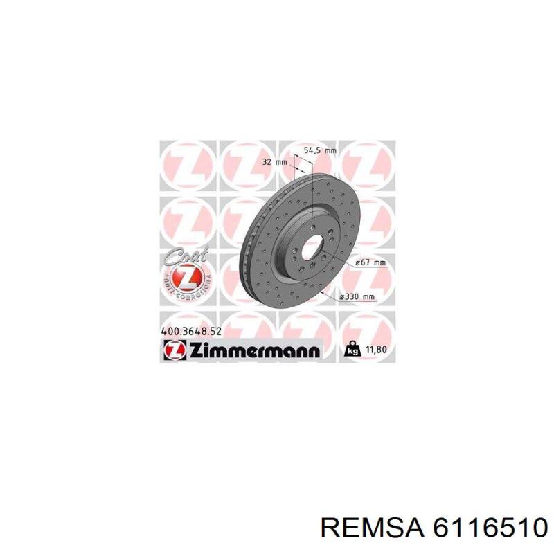 Купити 6116510 Remsa Ротор гальмівний