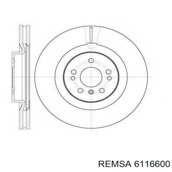 Гальмівні диски 6116600 Remsa