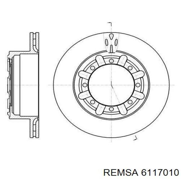 6117010 Remsa Дискові гальма