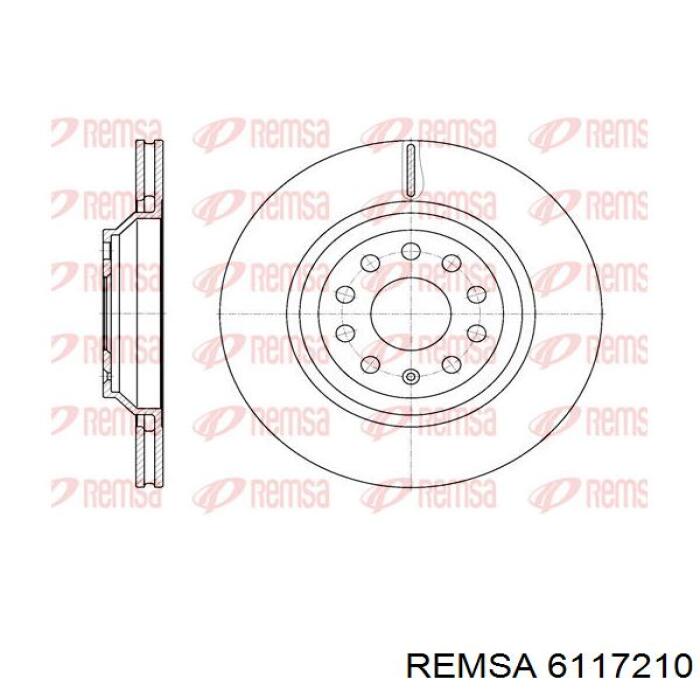 6117210 Remsa диск гальмівний задній