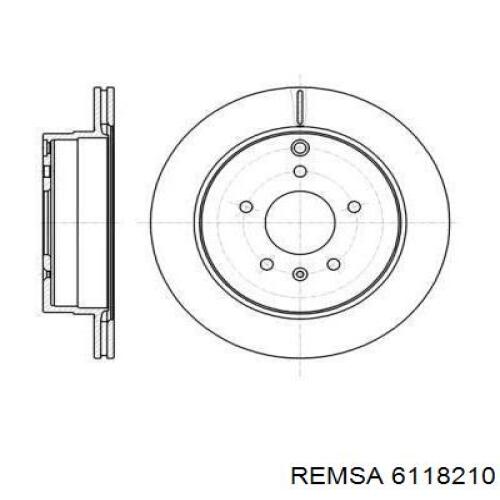 6118210 Remsa диск гальмівний задній