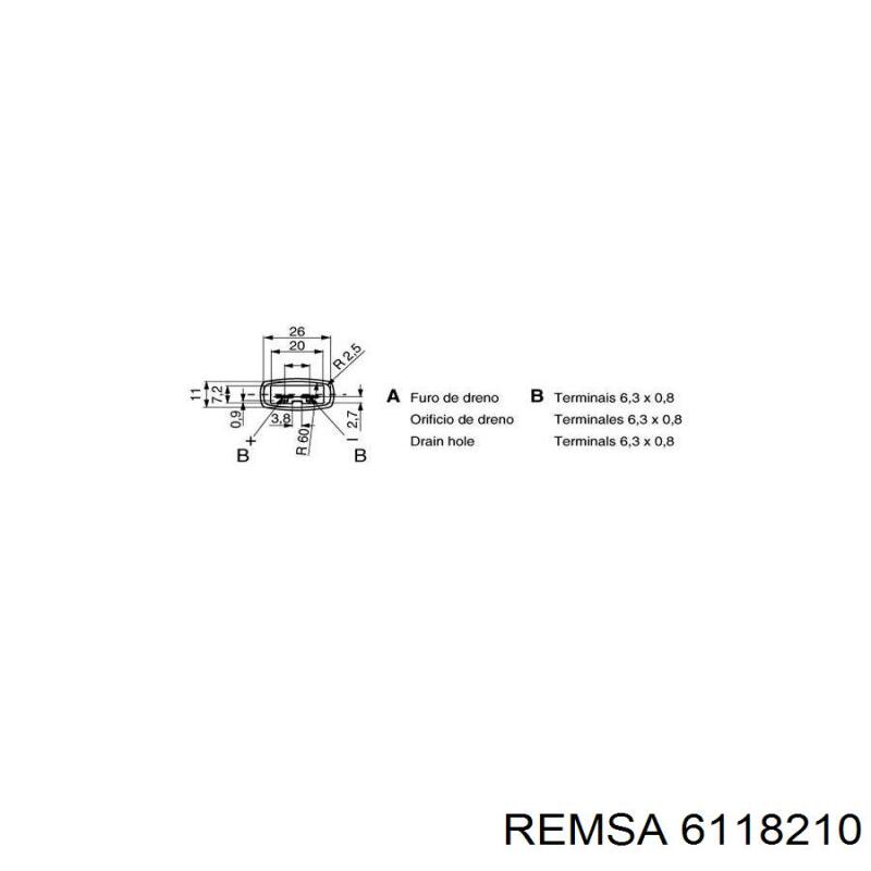 Задні дискові гальма Remsa 6118210 ціна, від 43.60 USD