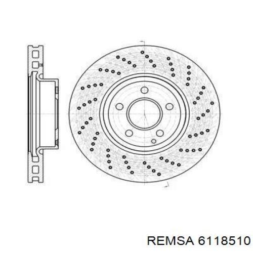 Гальмівні диски передні 6118510 Remsa