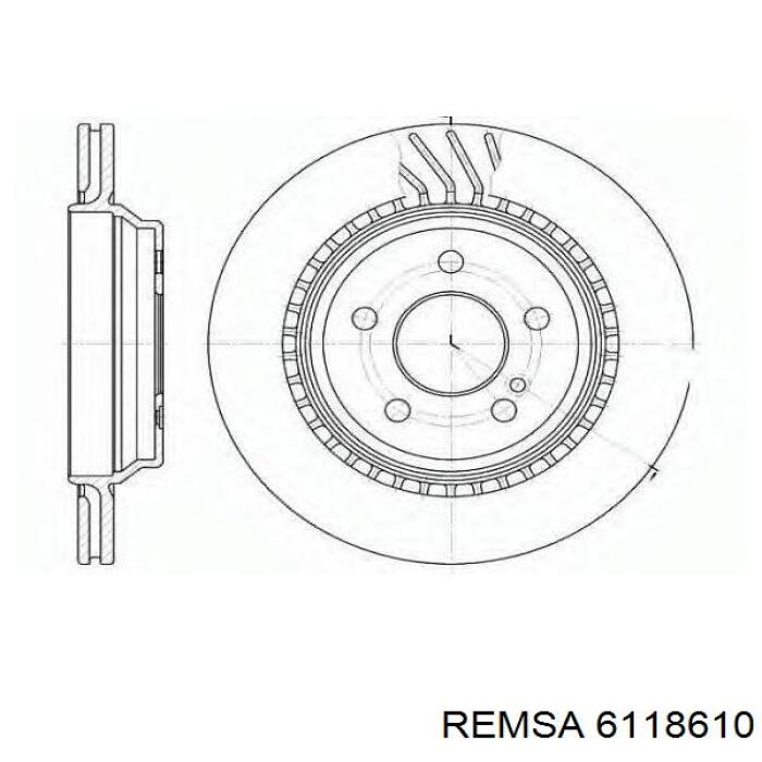 6118610 Remsa Гальмо дискове переднє