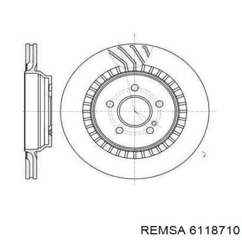 6118710 Remsa диск гальмівний задній