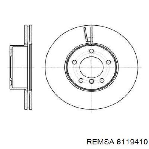 6119410 Remsa диск гальмівний передній
