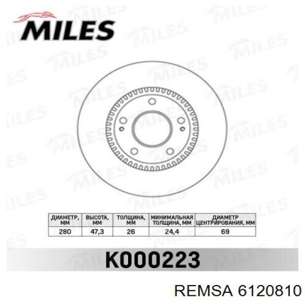 Купити 6120810 Remsa Ротор гальмівний