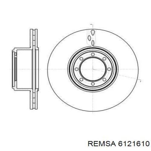 6121610 Remsa диск гальмівний задній