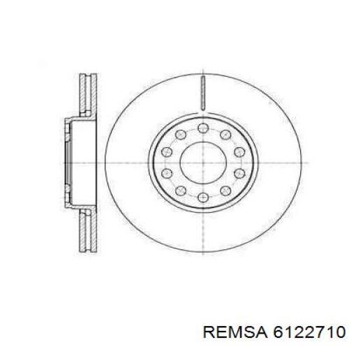 Диск гальмівний передній 6122710 Remsa