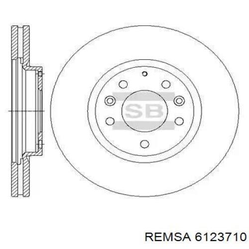 Диск гальмівний задній Remsa 6123710