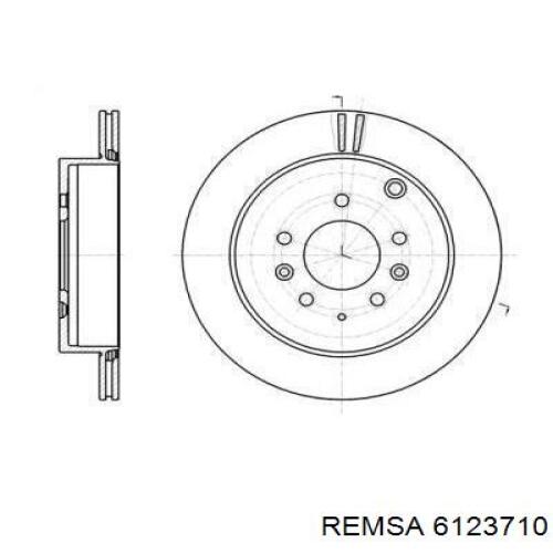 6123710 Remsa диск гальмівний задній