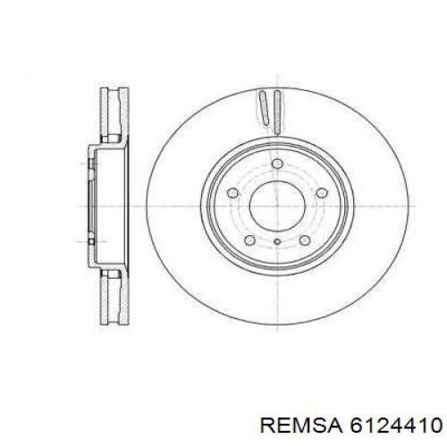 6124410 Remsa диск гальмівний передній