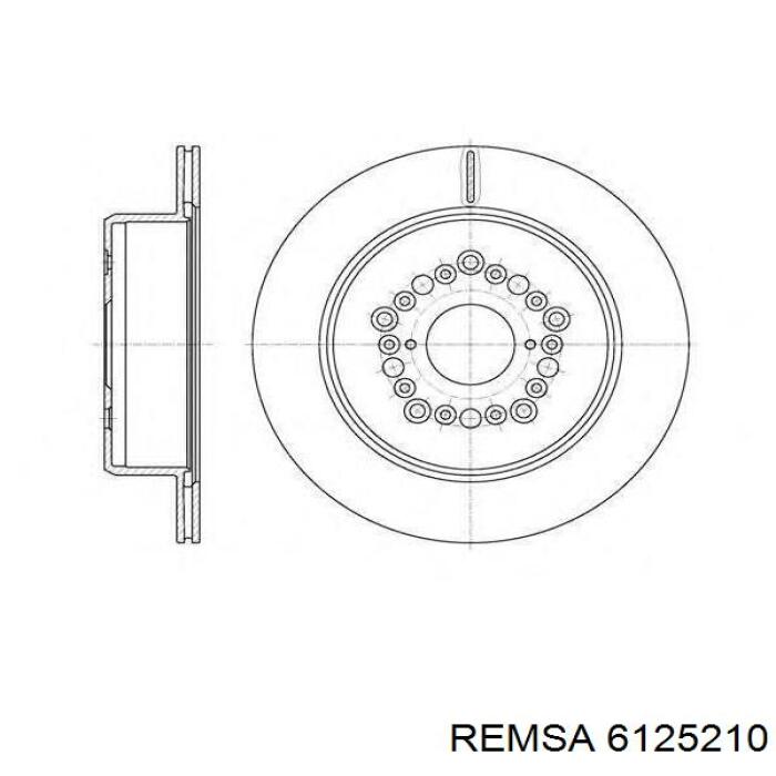 Диск гальмівний передній 6125210 Remsa