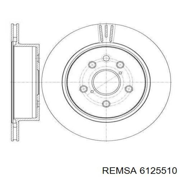 6125510 Remsa диск гальмівний задній