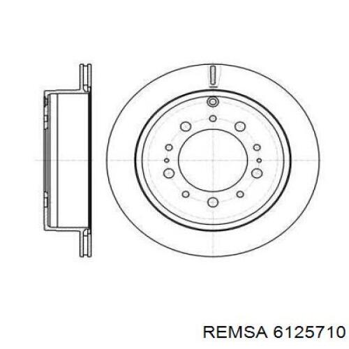 Диск гальмівний задній 6125710 Remsa