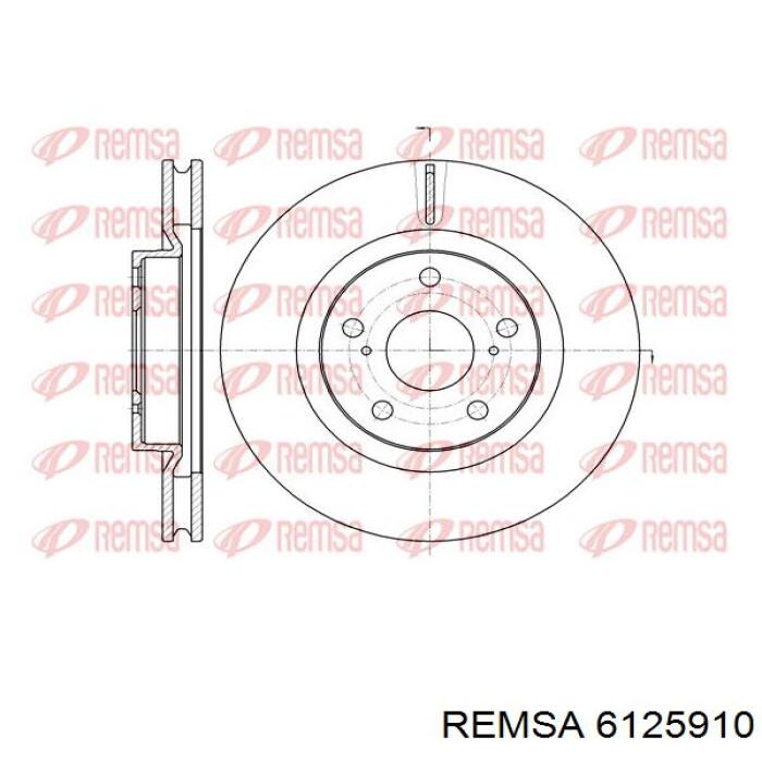 Диск гальмівний передній 6125910 Remsa