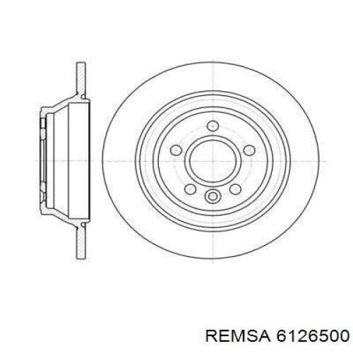 6126500 Remsa диск гальмівний задній
