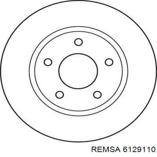 Диск гальмівний передній Remsa 6129110