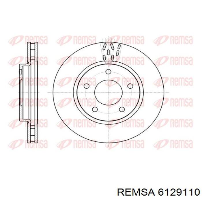 Диск гальмівний передній 6129110 Remsa