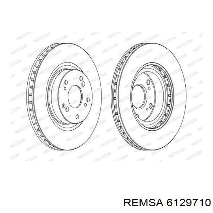Гальмівні диски передні 6129710 Remsa