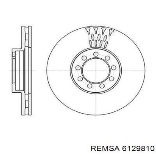 6129810 Remsa диск гальмівний передній