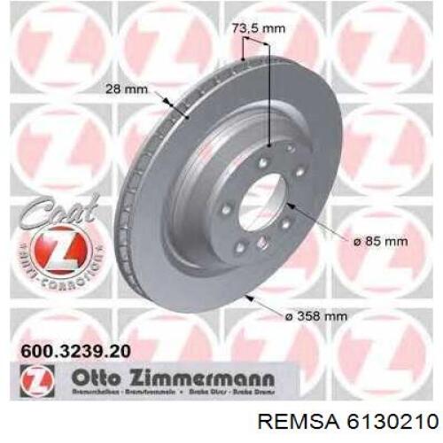 6130210 Remsa Дискові гальма