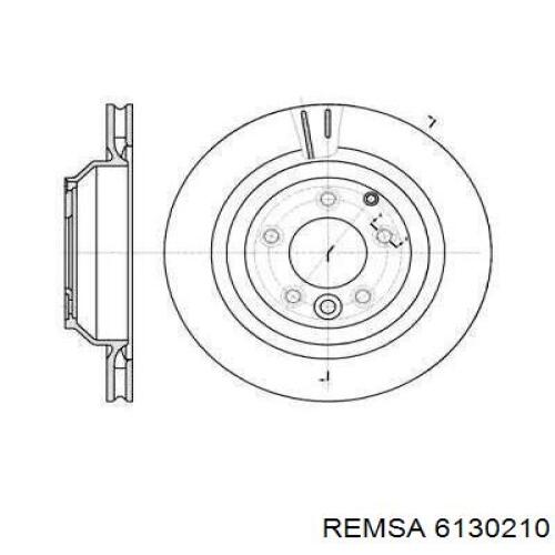6130210 Remsa диск гальмівний задній