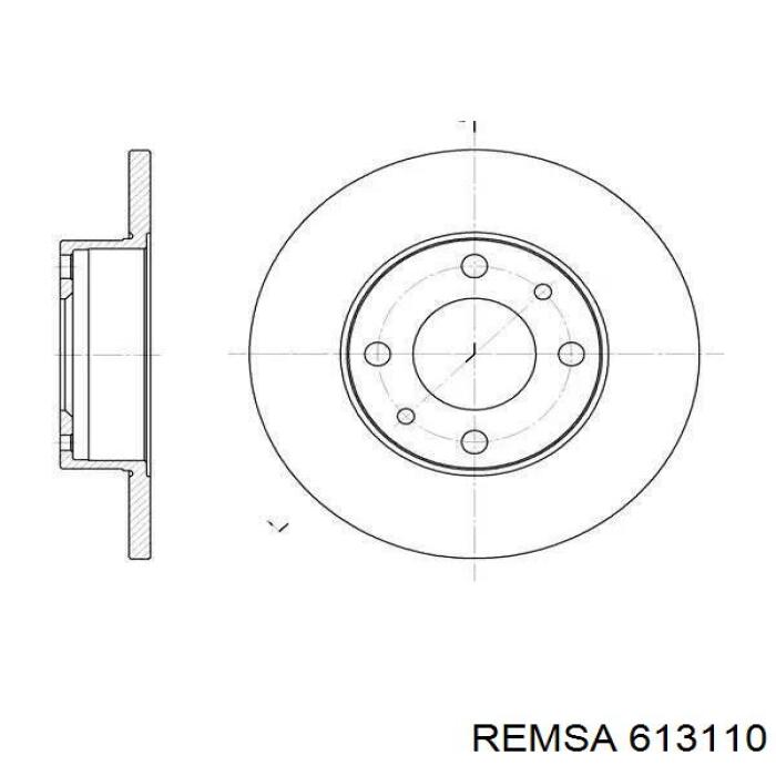 613110 Remsa Гальмо дискове переднє