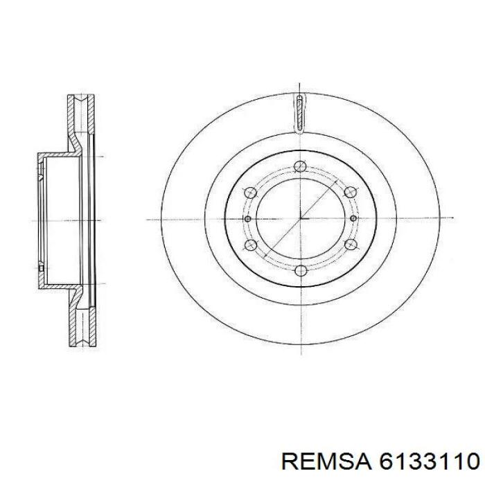 6133110 Remsa Гальмо дискове переднє