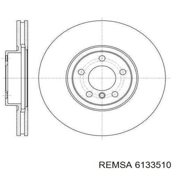 6133510 Remsa диск гальмівний передній