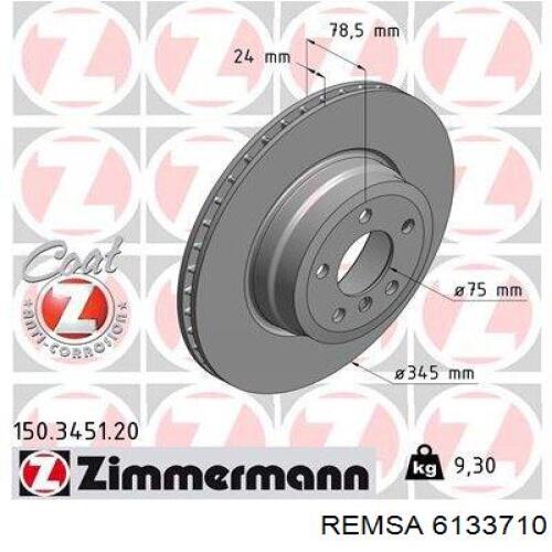 Задні дискові гальма Remsa 6133710 ціна, від 90.79 USD