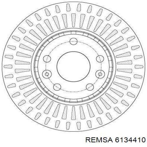 Диск гальмівний передній Remsa 6134410