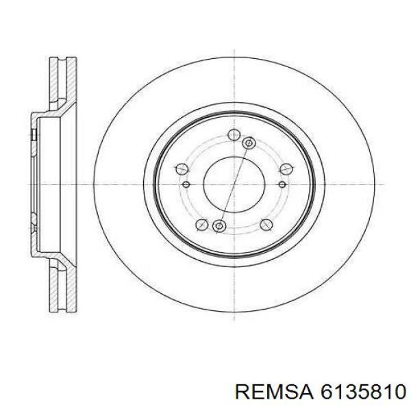 6135810 Remsa диск гальмівний передній