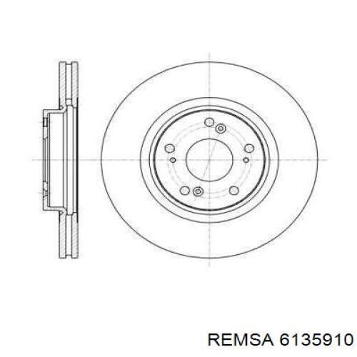 6135910 Remsa диск гальмівний передній
