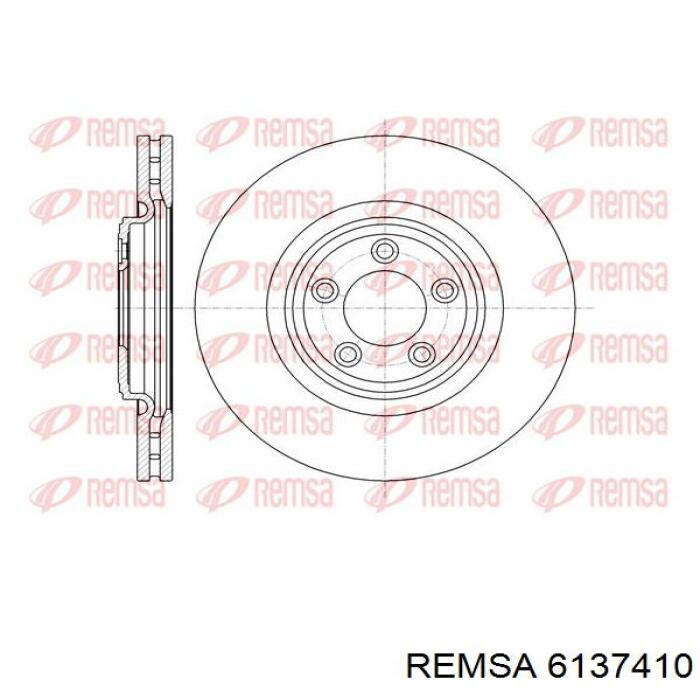 6137410 Remsa Гальмо дискове переднє