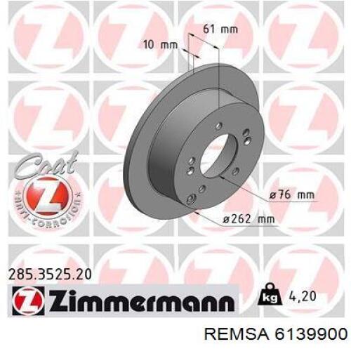 Задні дискові гальма Remsa 6139900 ціна, від 29.61 USD