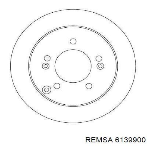 Купити 6139900 Remsa Диск заднього гальма
