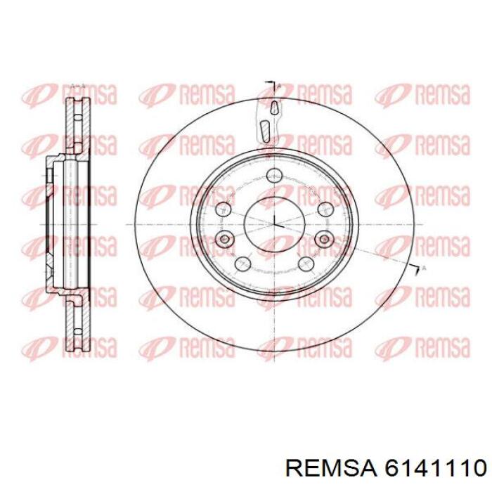 6141110 Remsa диск гальмівний передній