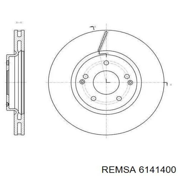 Задні дискові гальма Remsa 6141400 ціна, від 46.81 USD