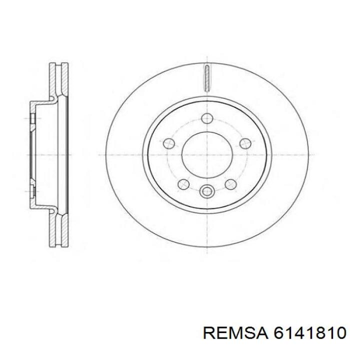 6141810 Remsa Гальмо дискове переднє