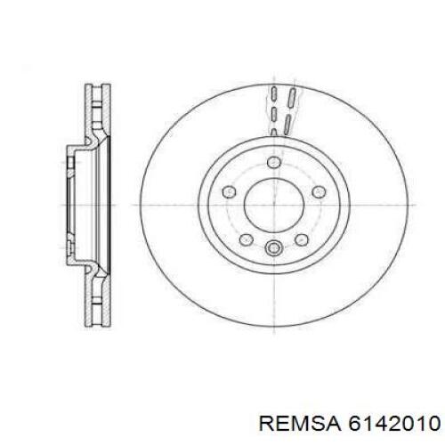 6142010 Remsa диск гальмівний передній