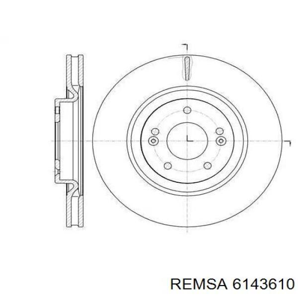 Купити 6143610 Remsa Ротор гальмівний