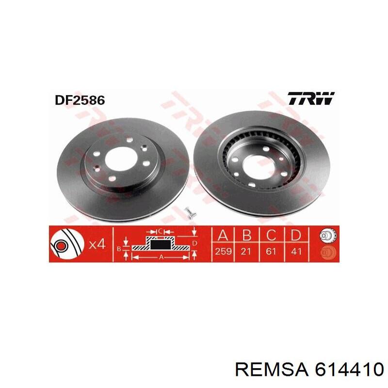 Диск переднього гальма Remsa 614410 ціна, від 27.41 USD