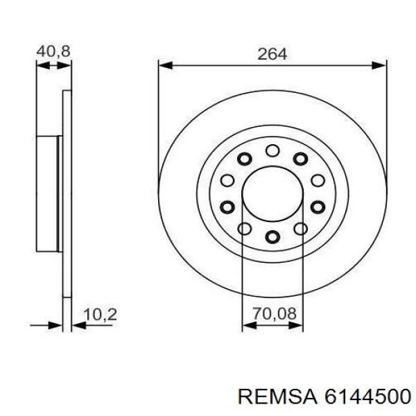 6144500 Remsa Дискові гальма