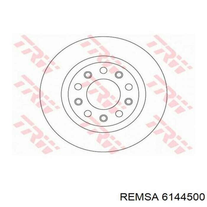 Диск гальмівний задній 6144500 Remsa