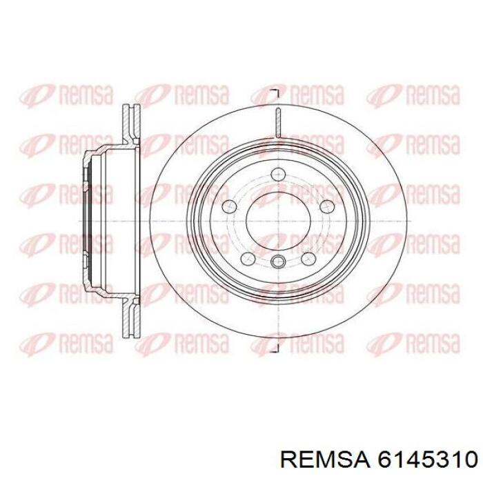 6145310 Remsa диск гальмівний задній