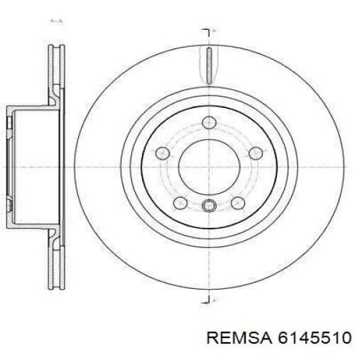 Купити 6145510 Remsa Диск заднього гальма